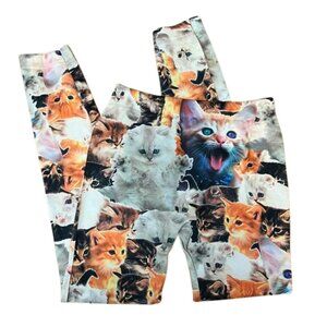 Colorful Cat Print Leggings